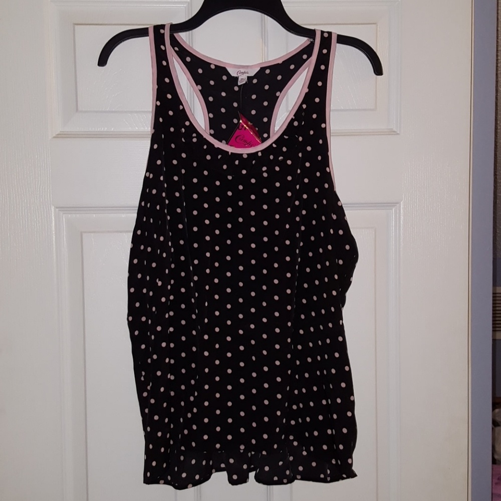 Candie's Racerback Blouse, Size XL